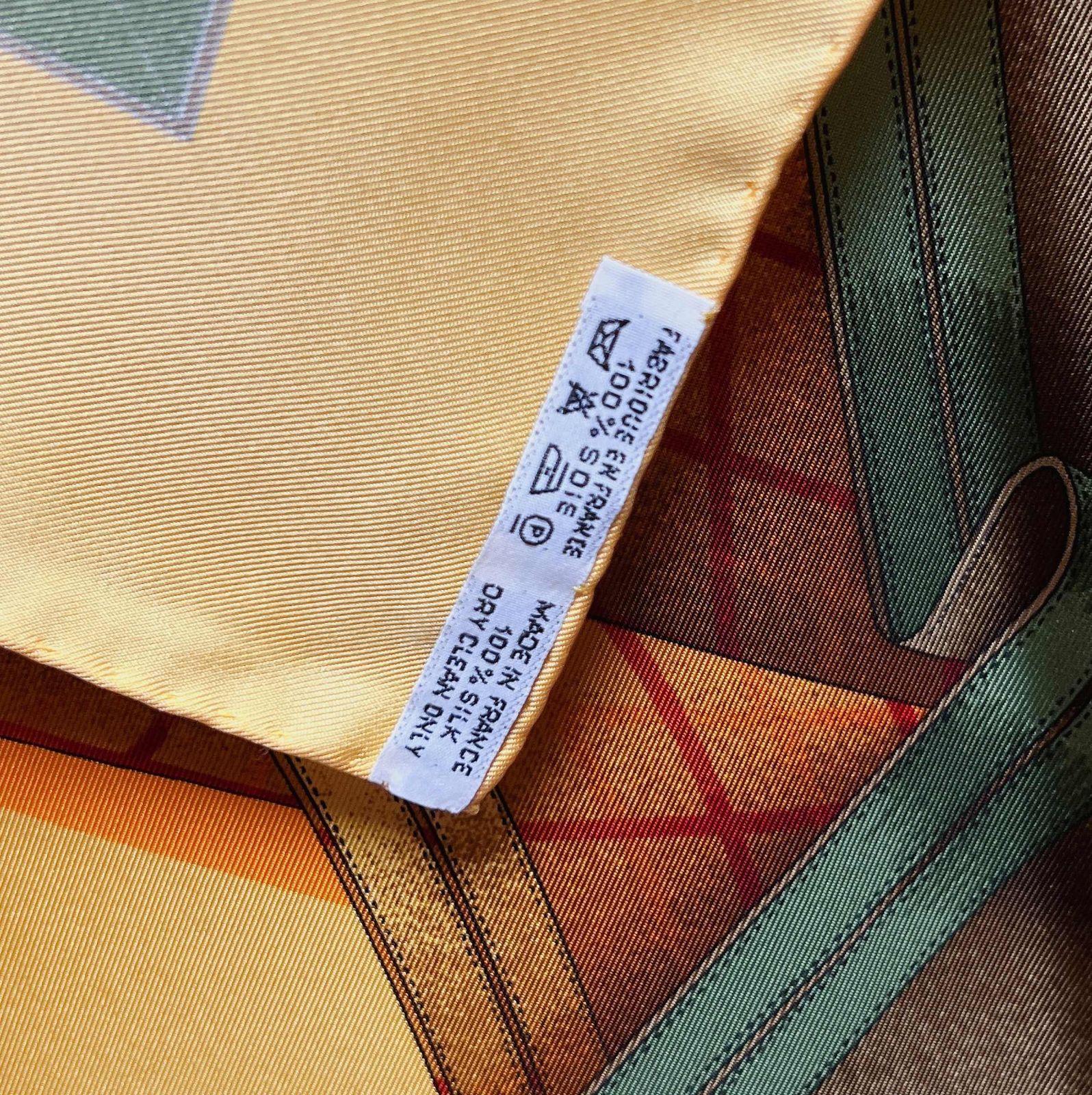 Hermès エルメス 90カレ 大判スカーフ GRANDE TEUNE 馬の礼装 