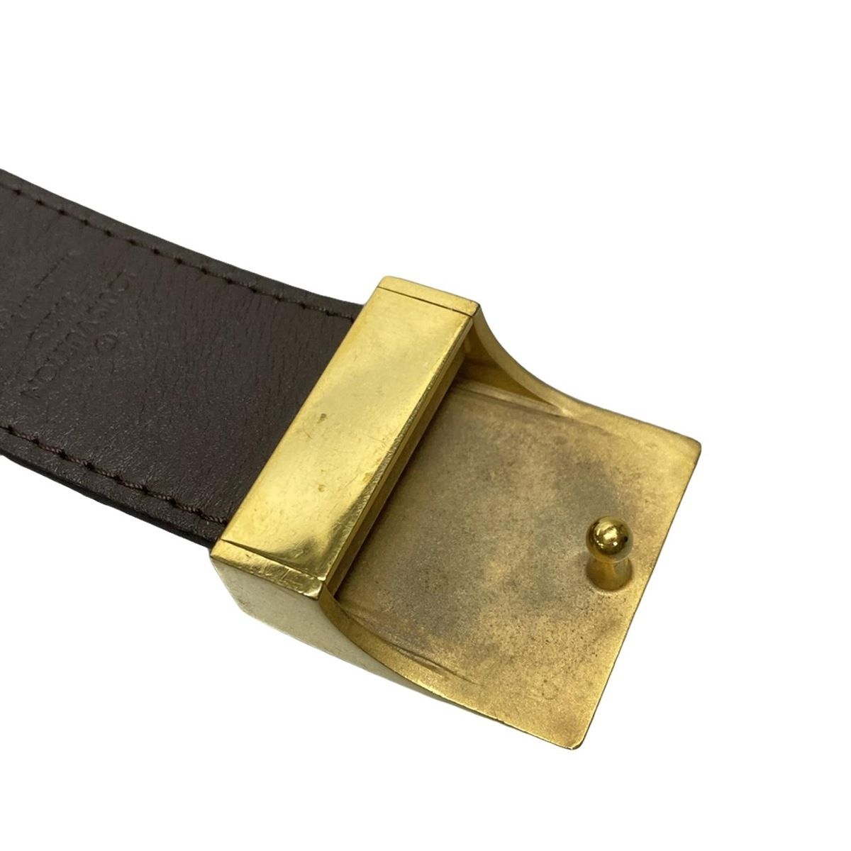 LOUIS VUITTON(ルイヴィトン) ベルト 85/34 サンチュールLVPARIS“ダミエ” M6944 エベヌ - メルカリ