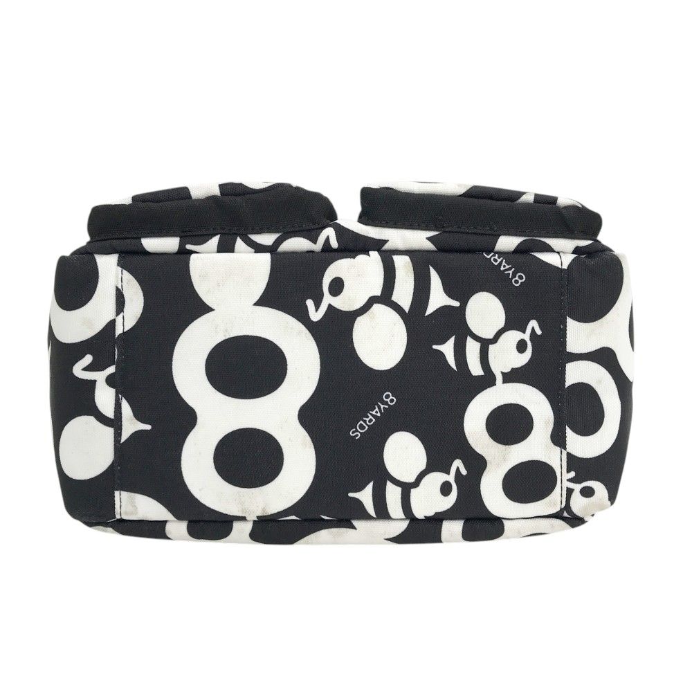 8YARDS ハチヤーズ カートバッグ ロゴ総柄 ブラック系 [240101523341