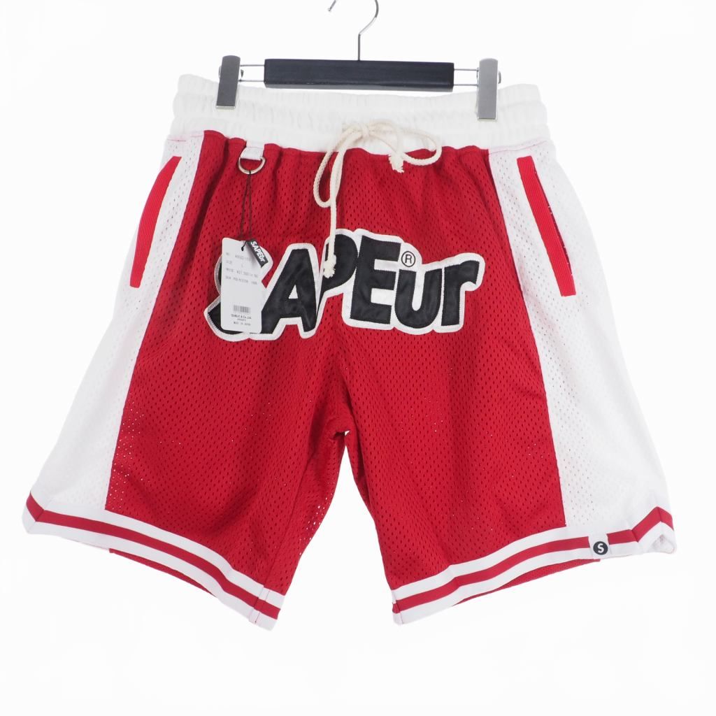 サプール SAPEur UofS Uniform Basket Shorts Chicago ユニフォーム バスケット ショーツ シカゴ ゲーム  パンツ L レッド 赤 ホワイト 白 A0022-153 - メルカリ