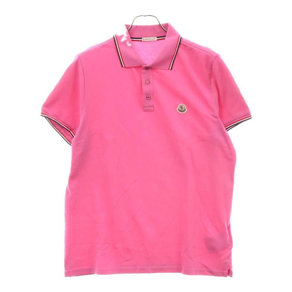 MONCLER (モンクレール) フロントロゴ刺繍 ポロシャツ 半袖シャツ
