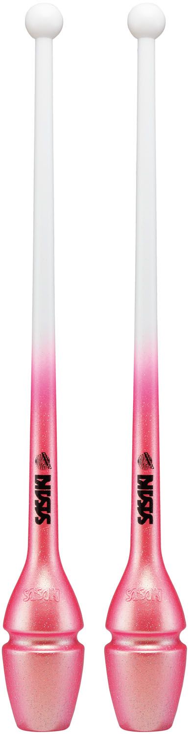 送料無料も! ササキ SASAKI 新体操 グラデーションラバークラブ ショート 長さ40.5cm 新体操 ジョイントホール加工 クラブ F.I.G 国際体操連盟 認定品 棒 こん棒 M34JKGHF BRRGMB ブライトレッド×ジェ