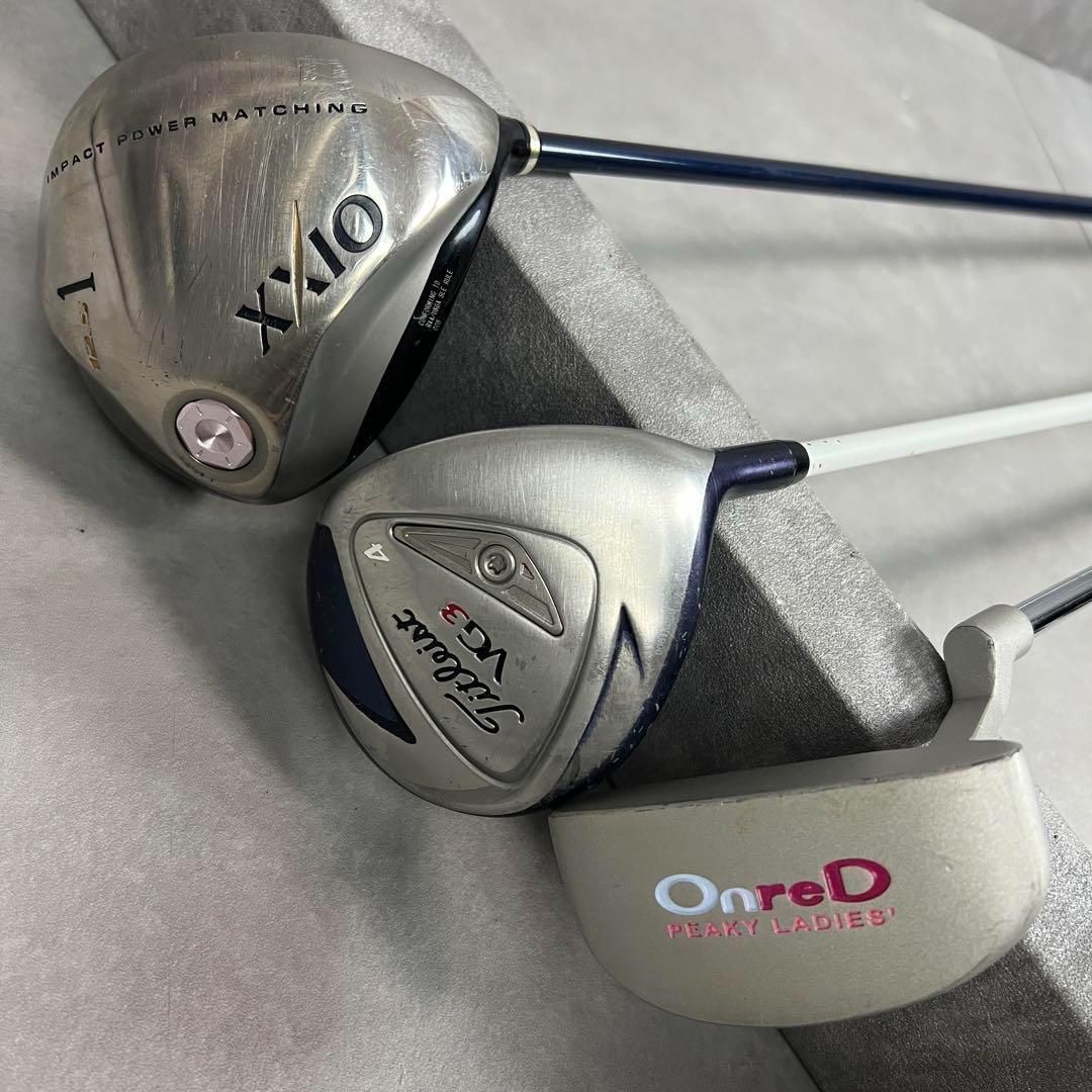 キャロウェイバッグ　ゼクシオ　タイトリスト　レディースゴルフ11本セット　右　A キャロウェイバッグ ゼクシオ タイトリスト レディースゴルフ11