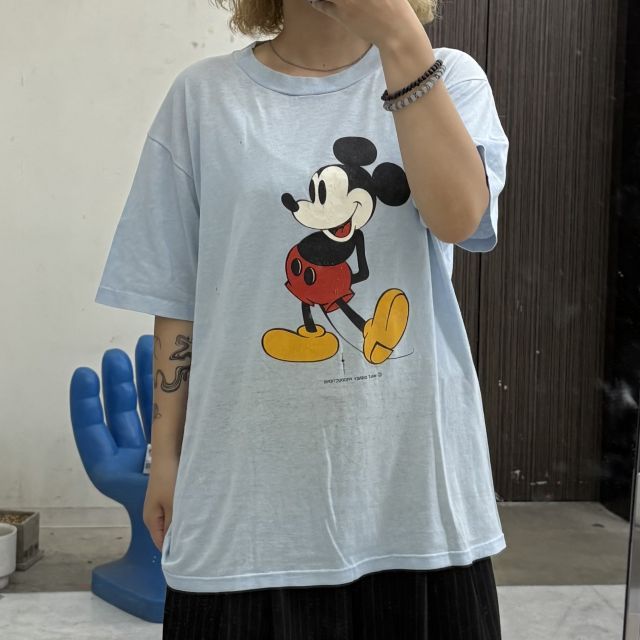 【未使用】90s ジャージーズ　ミッキー　Tシャツ ヴィンテージ　USA製 JERZEES/ジャージーズ】90's vintage mickey Tシャツ 