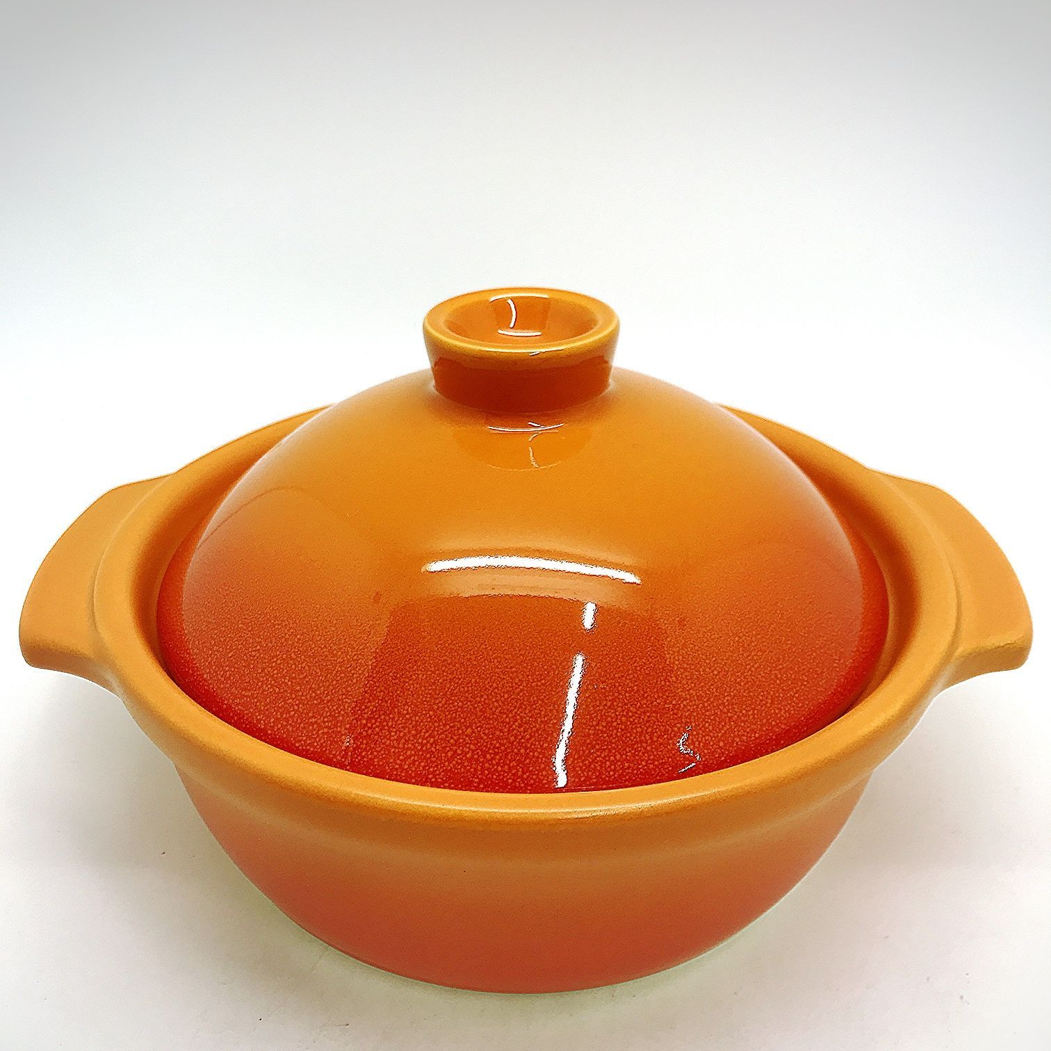 C0285◇未使用 ポトフ 6号 鍋 ベイクオレンジ KT987406 陶器 日本製 - メルカリ