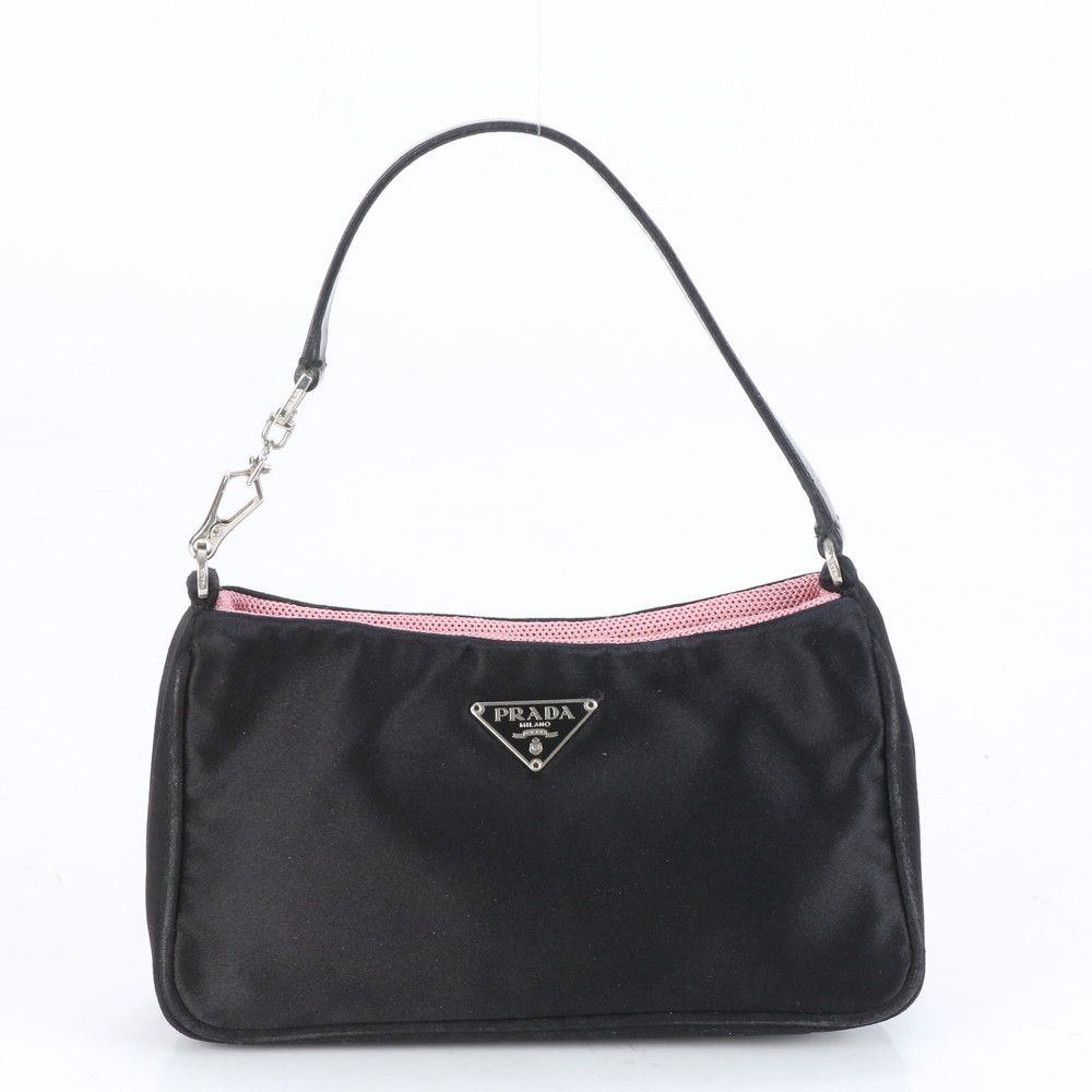 美品 プラダ アクセサリーポーチ バッグ 三角ロゴ テスートナイロン