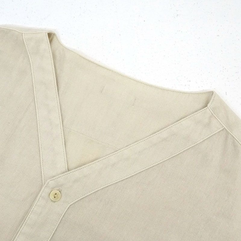 三重店】kinema｜キネマ full open sleeping shirt フルオープン スリーピングシャツ 9分袖 ナチュラル サイズ:L  KNM-22SS-SH04【104-A822】 - メルカリ