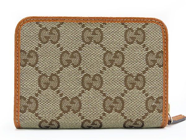 GUCCI グッチ GGキャンバス コインケース 小銭入れ 茶 112665-