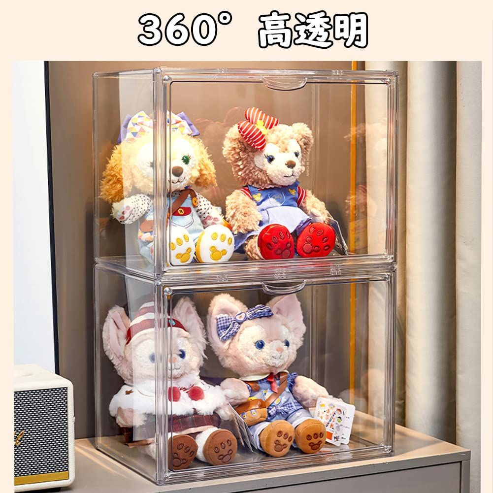 幅40cm×高さ60cmGrami 卓上コレクションケース縦型 ホワイト Grami