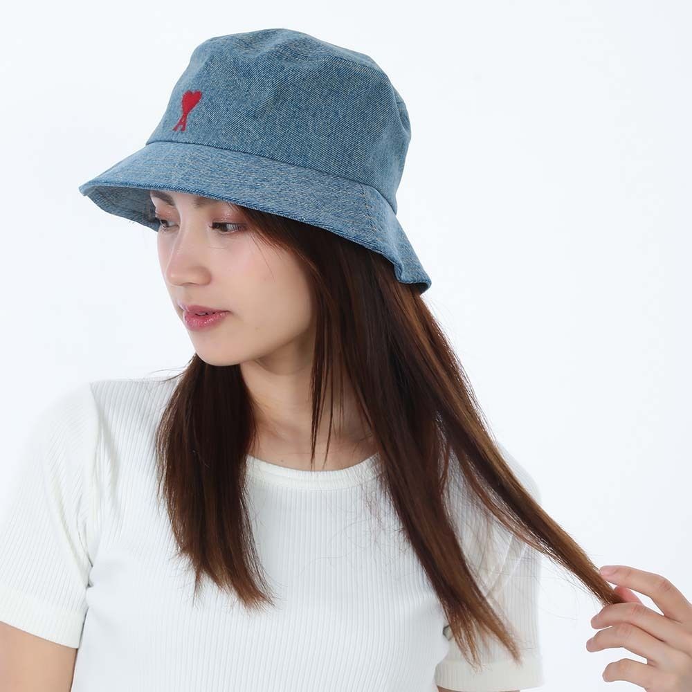 新品 AMI PARIS アミパリス UHA246.DE0046 480 USED BLUE 帽子
