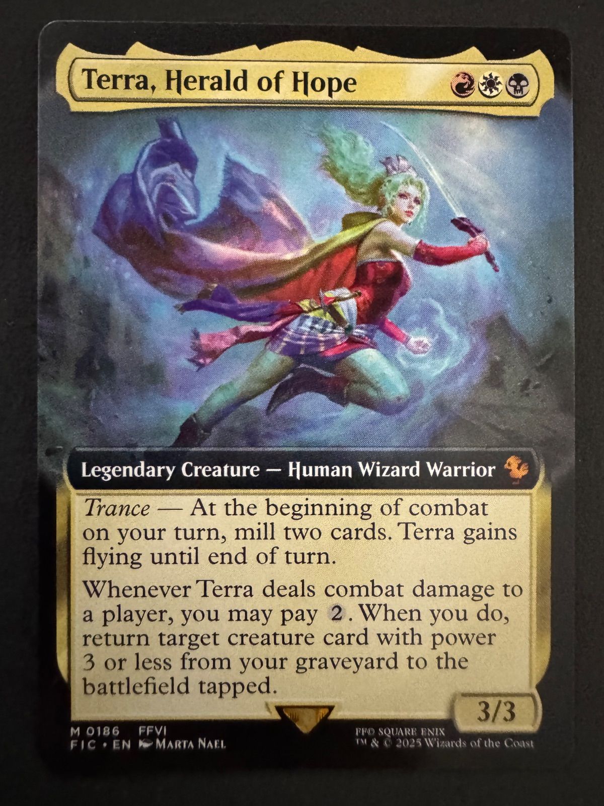 MTG 魔導の力を持つ少女、ティナ 英語 拡張アート 統率者 FIC FF