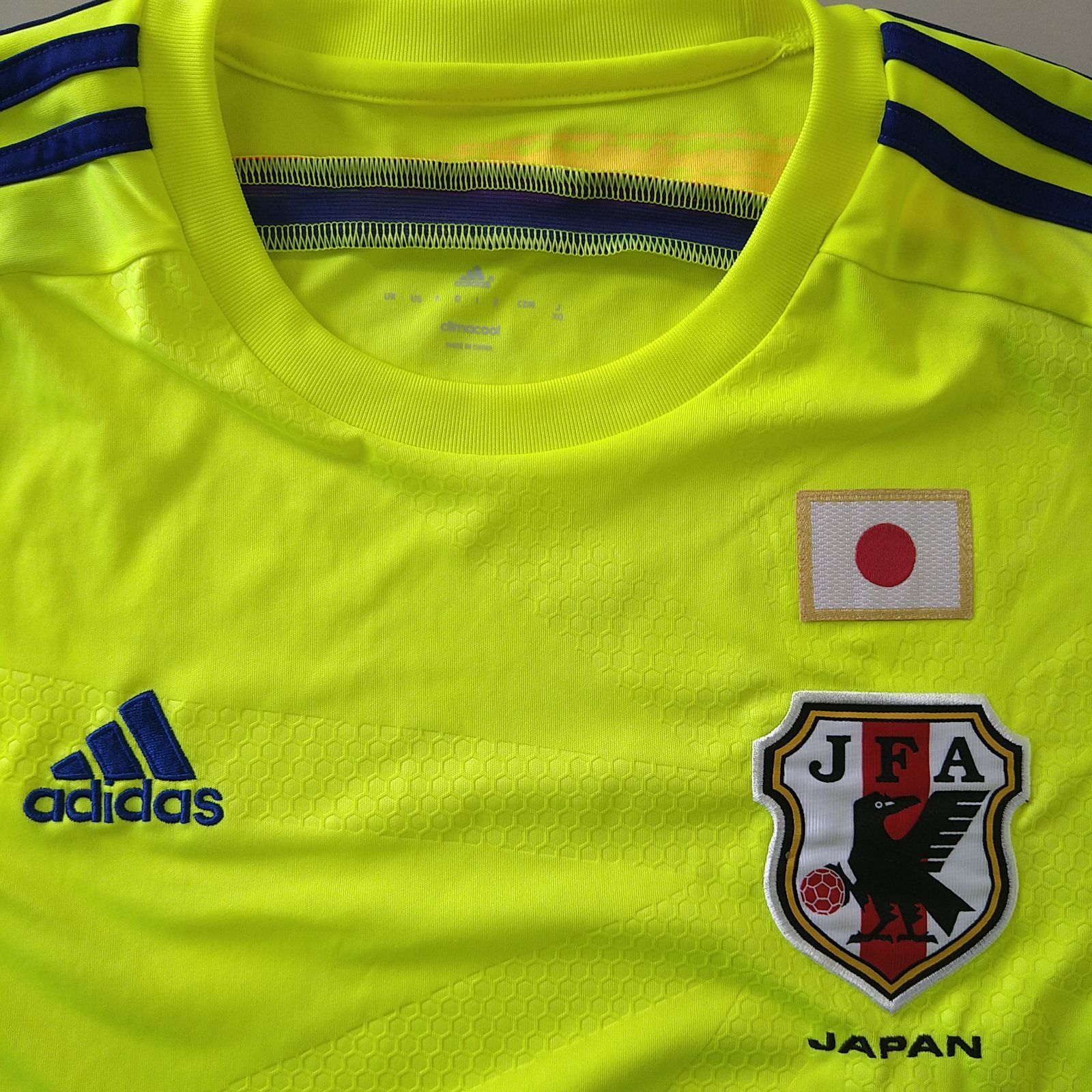 2014年ブラジルワールドカップ 日本代表アウェイ用ユニフォーム 蛍光