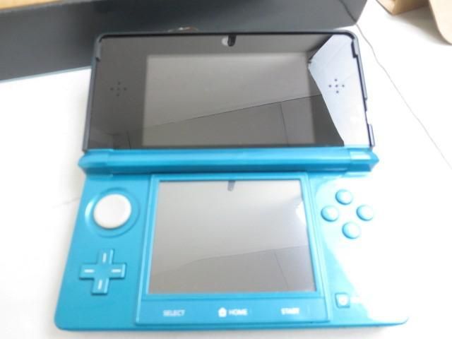 中古品 ゲーム ニンテンドー3DS 本体 CTR-001 アクアブルー 動作品 箱 