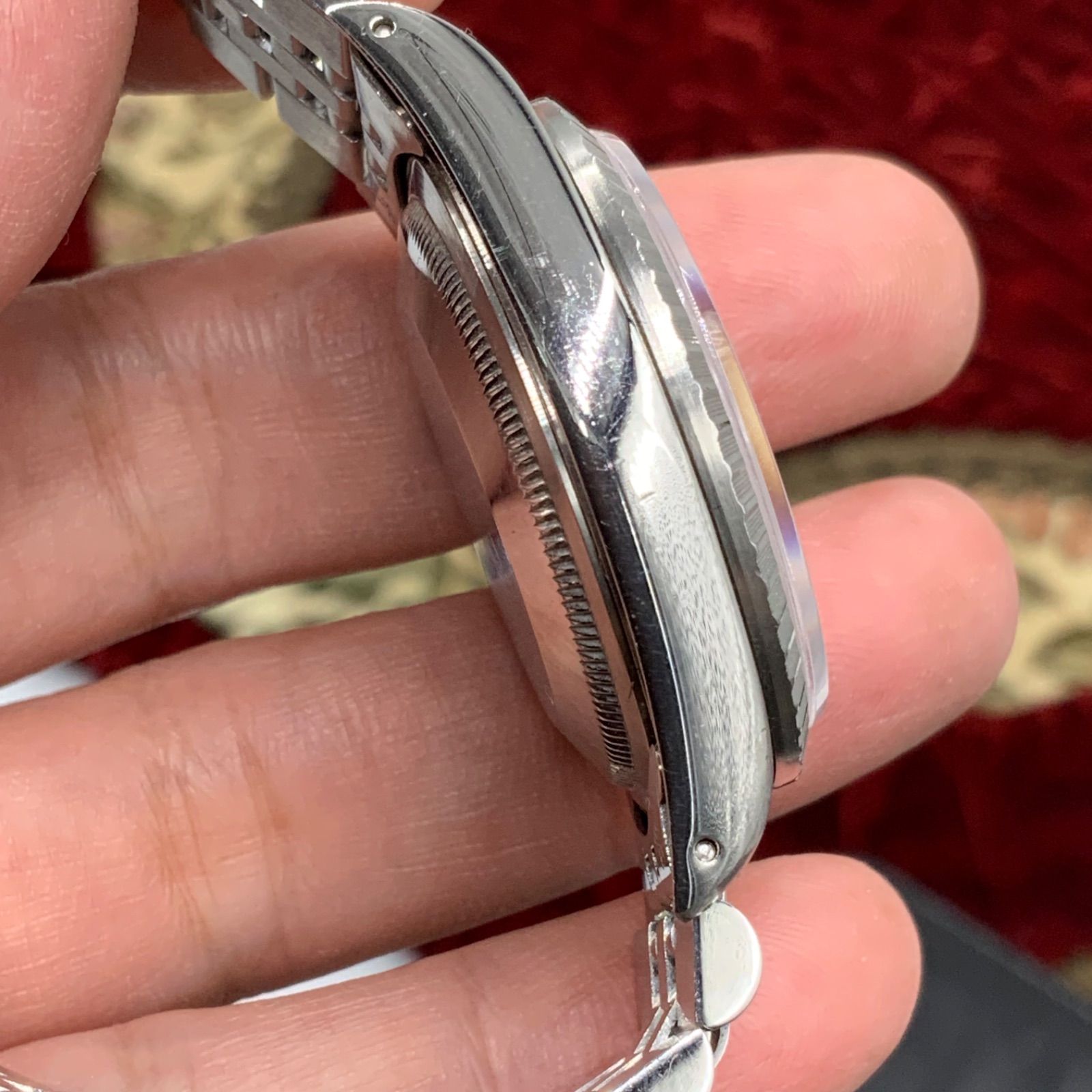 ロレックス ROLEX 16220 デイトジャスト ピンクローマン X番 - メルカリ