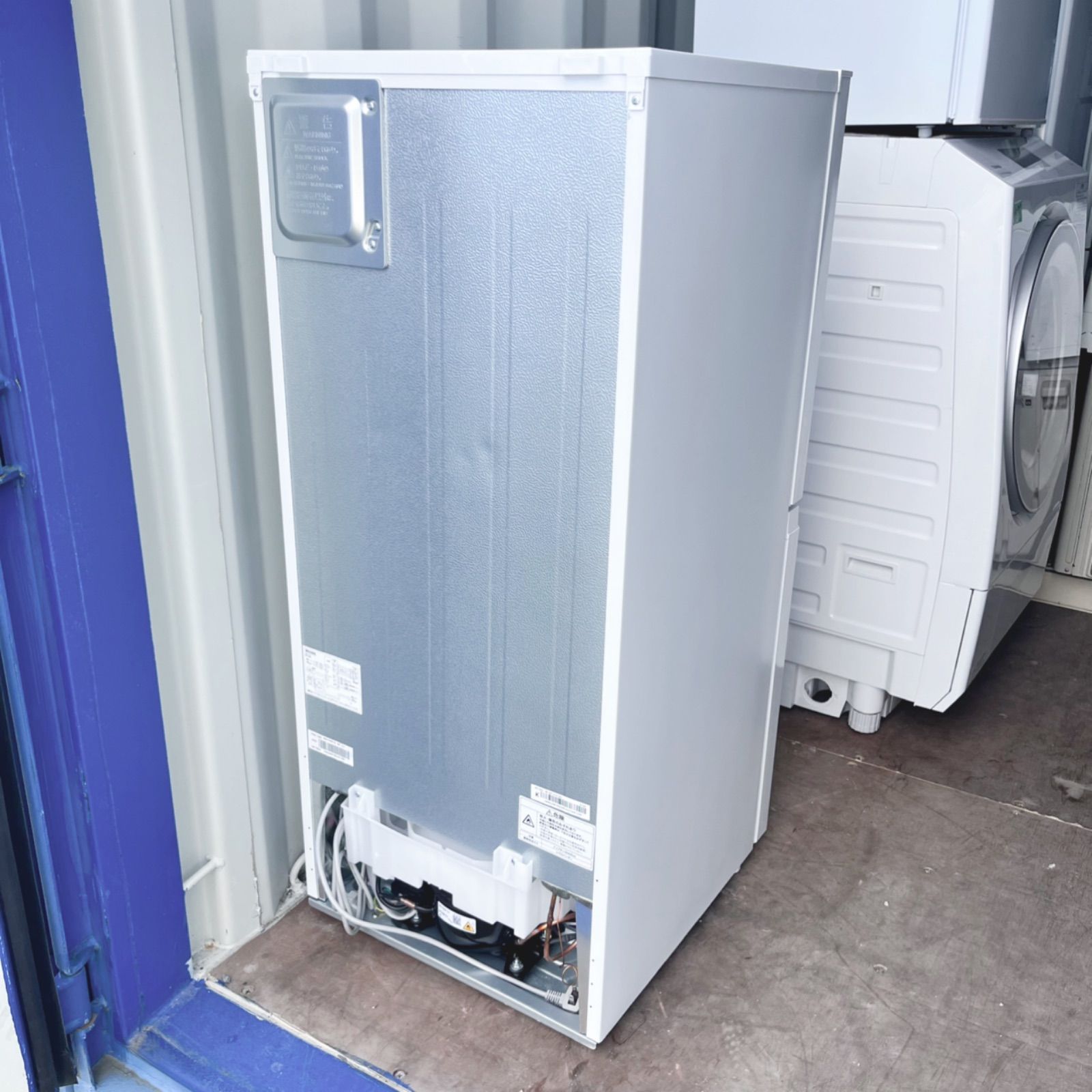 取付無料！霜取り不要ファン式 高性能おしゃれホワイトインテリア冷蔵庫！洗濯機 取付無料！霜取り不要ファン式 高性能おしゃれホワイト