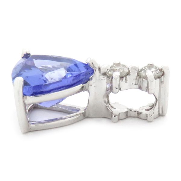 ペンダントトップ タンザナイト ダイヤ K18WG タンザナイト  