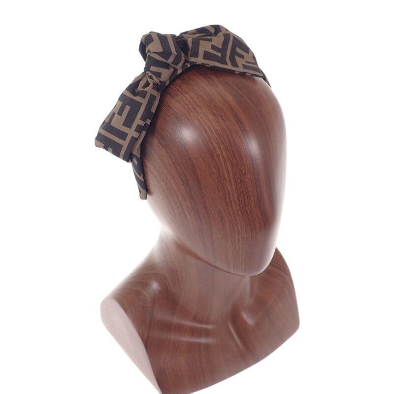 FENDI カチューシャ FENDI カチューシャズッカ柄 フェンディ ズッカ柄