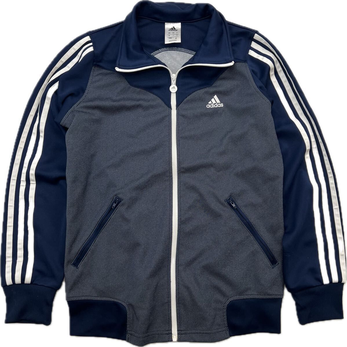 adidas ☆ アディダス ネイビー グレー ジャージ ジャケット トラック 