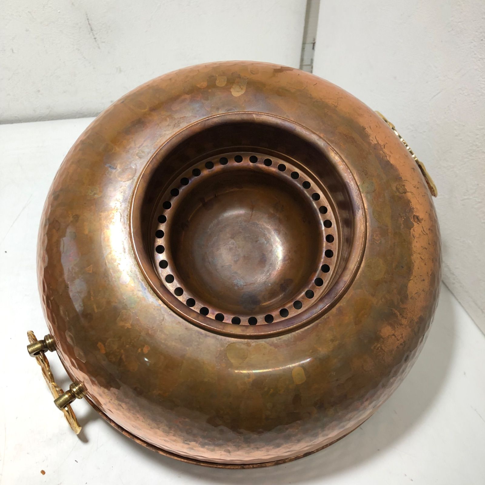 ☆COPPER 100 HOME WARE 銅製 鎚目入り しゃぶしゃぶ鍋 26cm 箱入り S-1057H 新光金属 ☆ - メルカリ