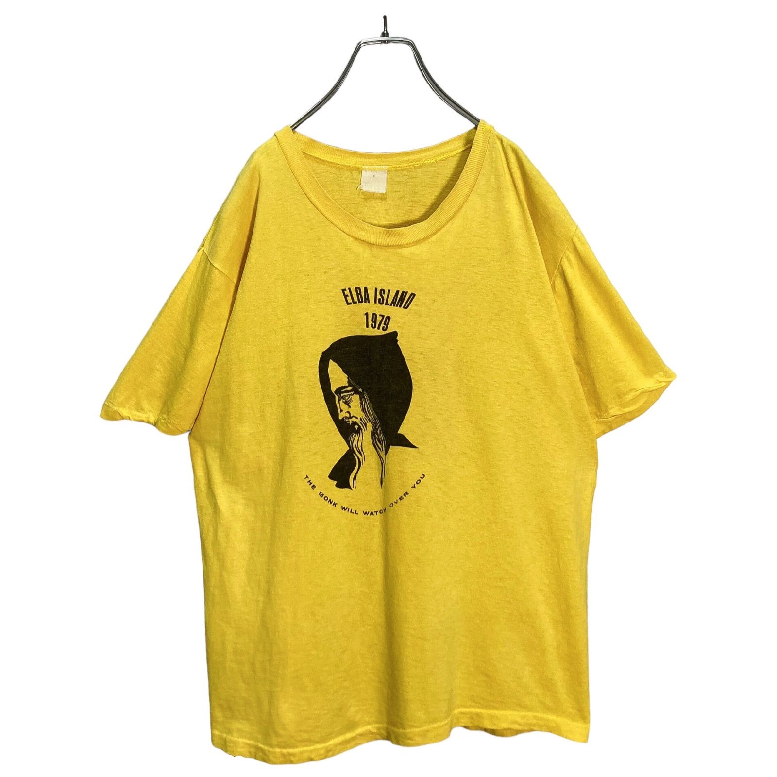 70s ELBA ISLAND/THE MONK WILL WATCH OVER YOU T-SHIRT