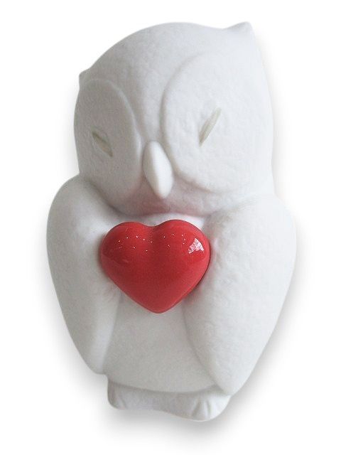 リヤドロ LLADRO リース 直観の愛|フクロウ ポーセリン 陶器 Lovely World ラブリーワールドコレクション