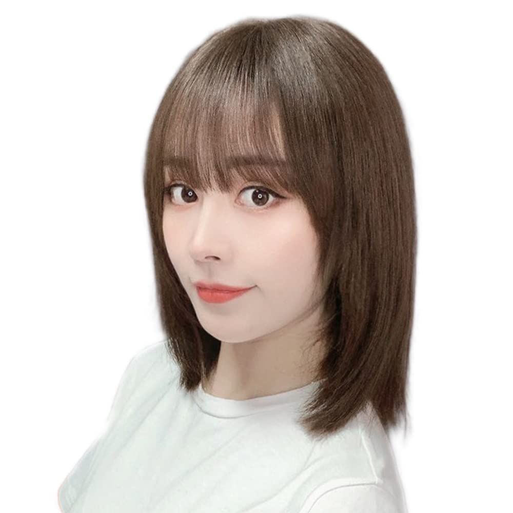 新商品 部分ウィッグ 人毛100% ヘアピース ポイントウィッグ 女性 頭頂用なヘアピース 滑らかな髪質 医療用 白髪隠し 前髪 脱毛症対応  白髪カバー 人工皮膚 通気性優れ リアル 軽薄 空気感 手植え 増毛 自然 ナチュラル (30cm ダークブラウン) - メルカリ