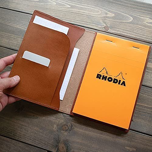 特価】ロディア カバー No.14横型 本革 （日本製） RHODIA 14 メモ帳一