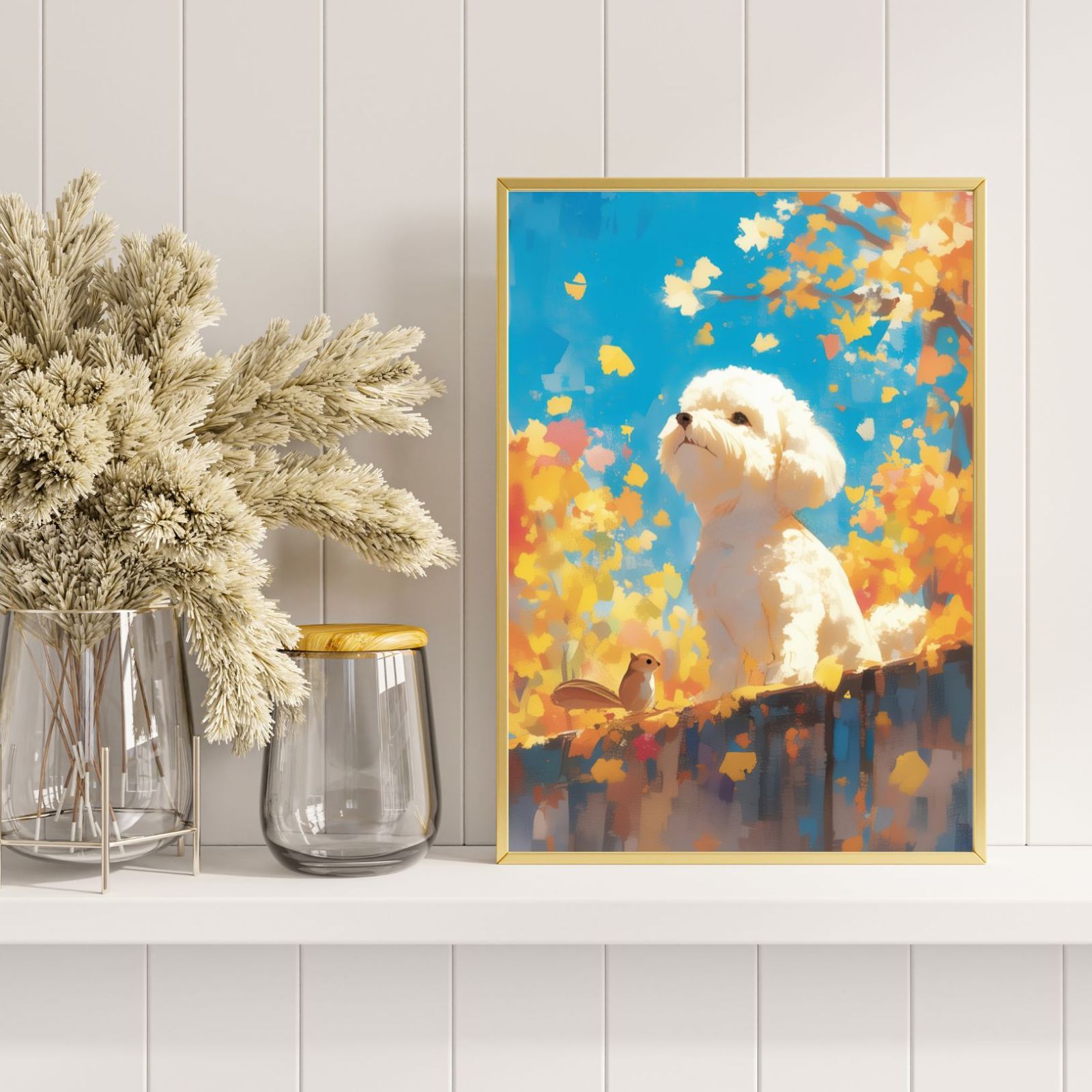 - ビションフリーゼ犬の子犬