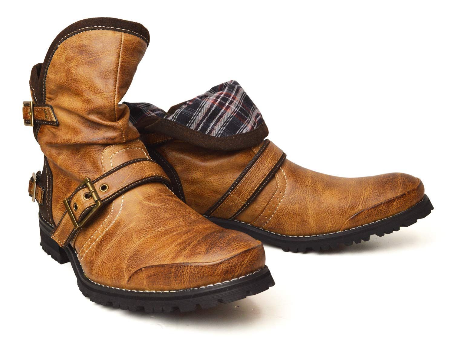 ジーノ エンジニアブーツ ショート ドレープ ブーツ 赤色 28cm ze319 RE 人気商品ジーノ 折り返し 2WAY エンジニアブーツ ショートブーツ