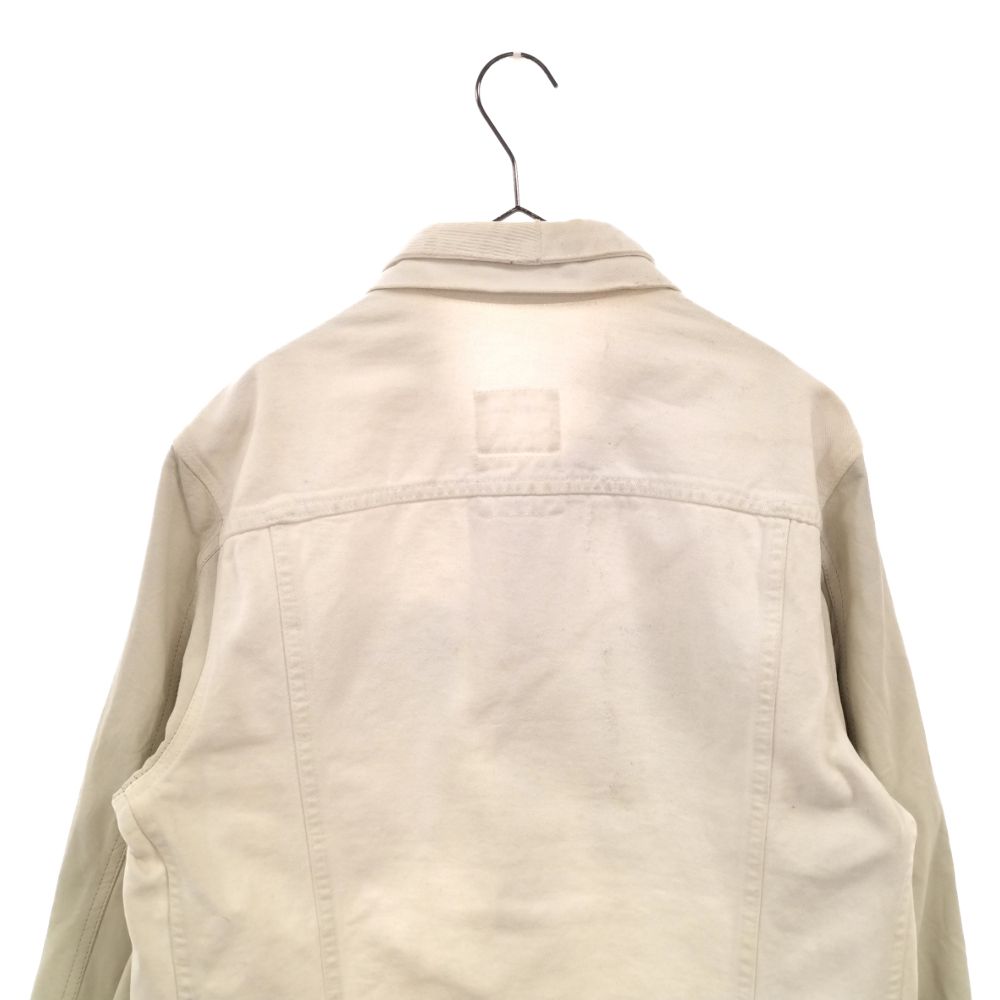 HELMUT LANG ヴィンテージホワイトデニムジャケット M HELMUT LANG (ヘルムートラング) 04SS 本人期 レザースリーブ