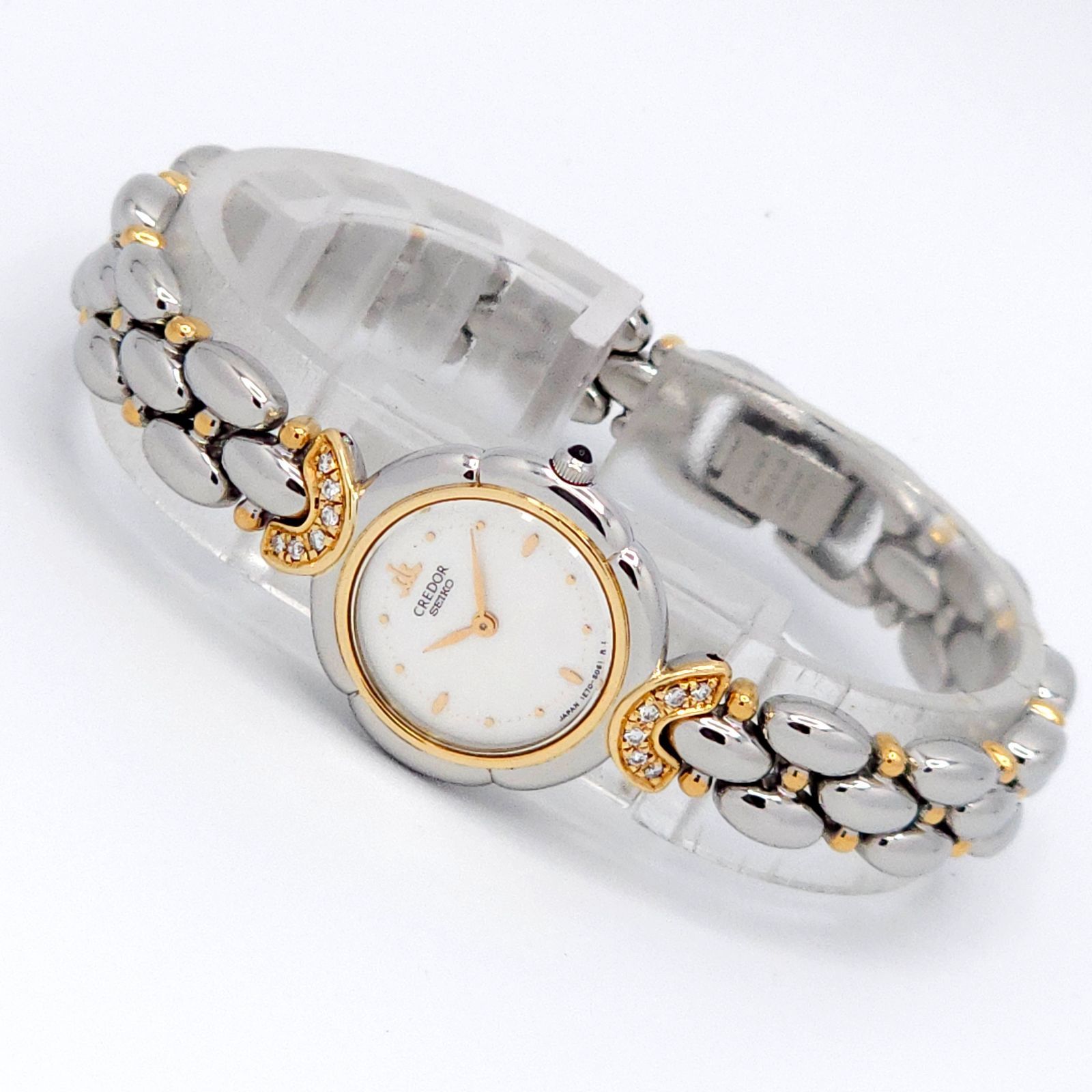 ☆良品 SEIKO セイコー クレドール 1E70-2050 QZ 動作品 SS+18KT 