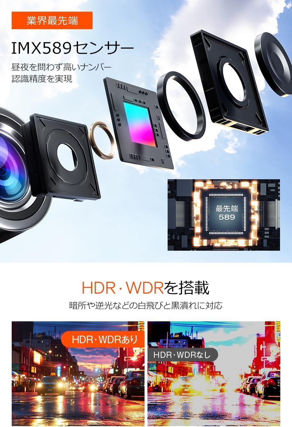 ドライブレコーダー ミラー型 前後カメラ 12インチ超大画面 4K ドライブレコーダー ミラー型 前後カメラ 12インチ超大画面 4K