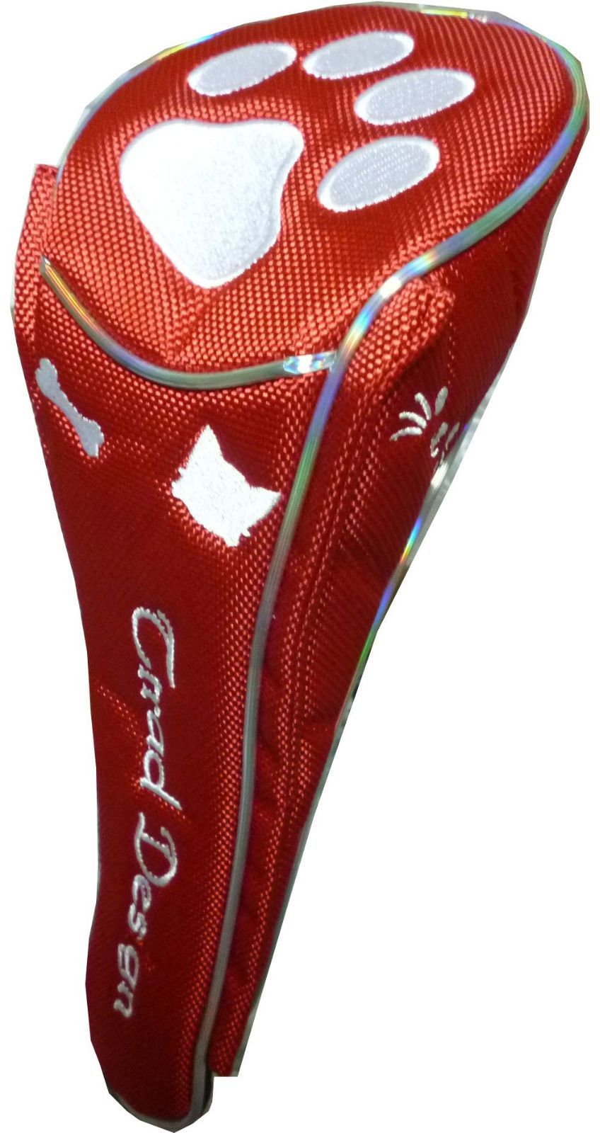 【数量限定】ゴルフ ヘッドカバードライバー用 肉球 マグネット式 (レッド ドライバー用)