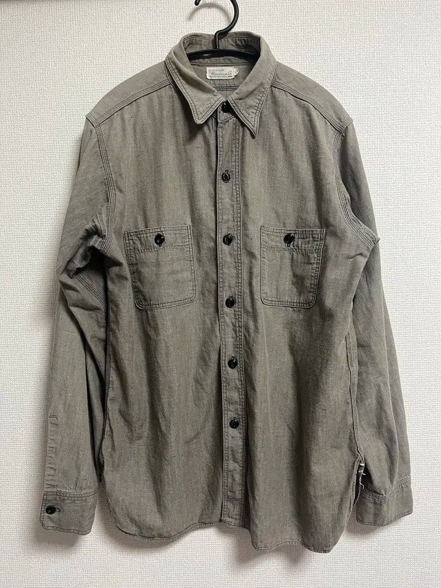 ウエアハウス ダックディガー マチ付き シャンブレーシャツ 白ボタン 38 m90396319071_1.jpg?1729329046