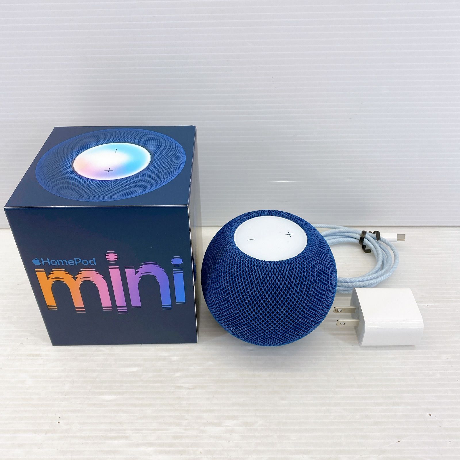 【動作確認済】【2台セット】Apple Pod mini ブルー 美品 Apple Pod mini ブルー 2個セット HomePod mini - Blue - Apple