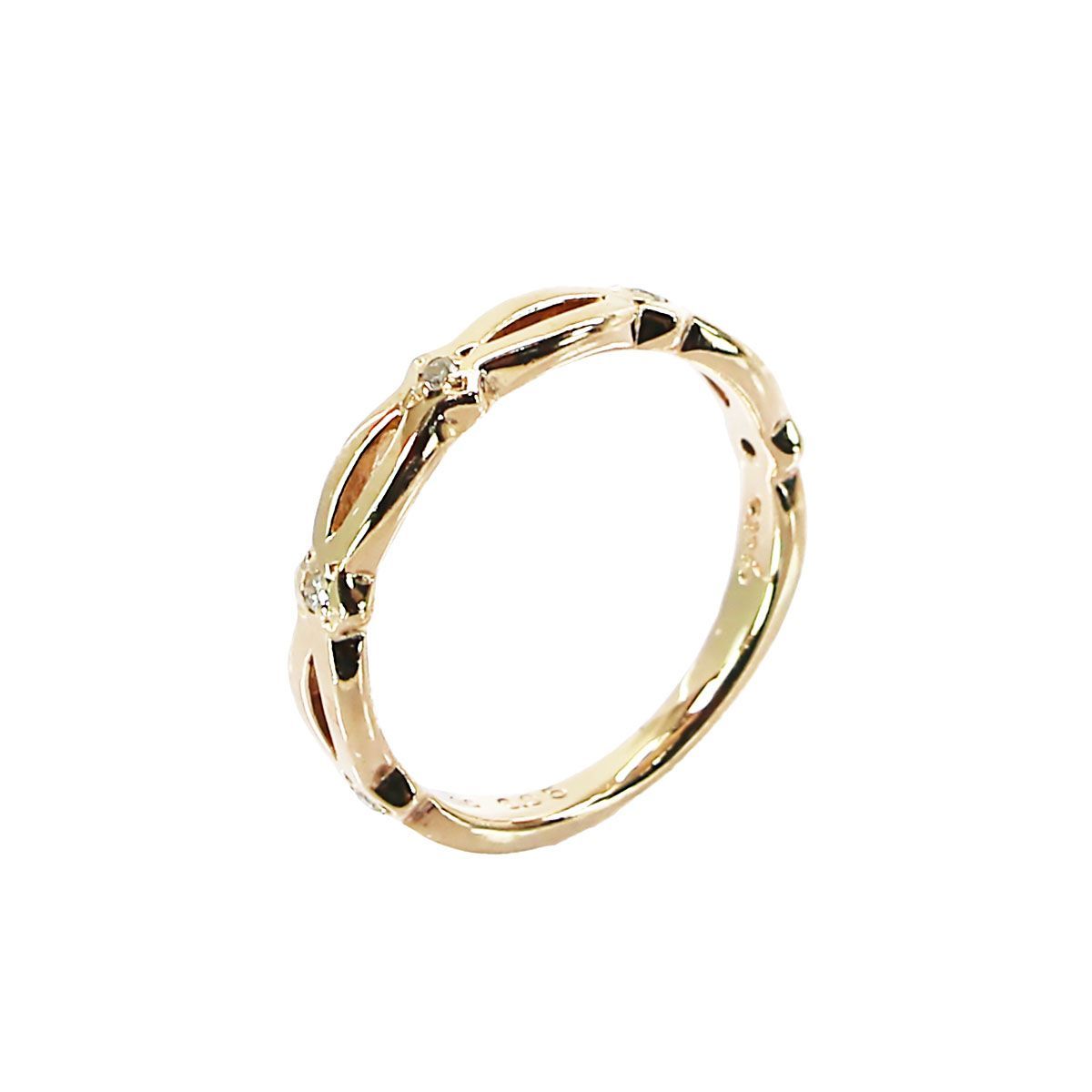 アガット agete ダイヤモンド 0.05ct K10 K10ダイヤモンドネックレス