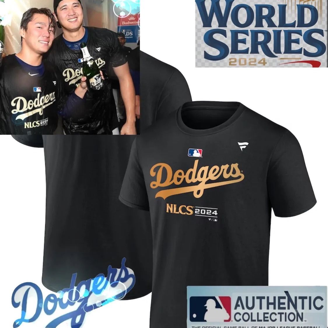 ファナティクス社 MLB公式ワールドシリーズ優勝 ロサンゼルス