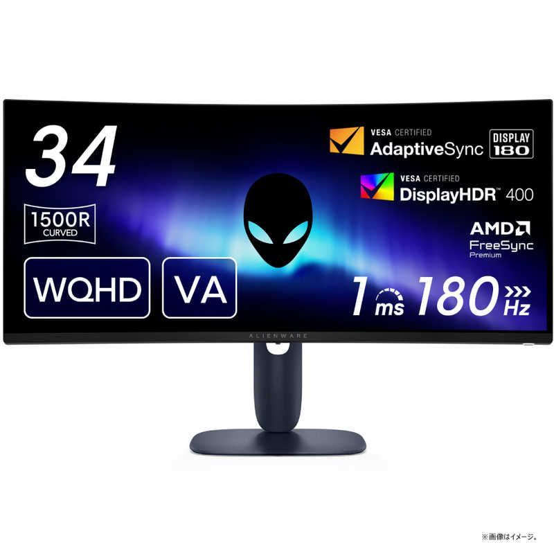 送料無料 ♥ 未開梱 DELL デル ゲーミング液晶ディスプレイ Alienware|VA|180|1ms|曲 34型 | UWQHD 3440×1440 | ワイド | 曲面型 ブラック AW3425DWM-R