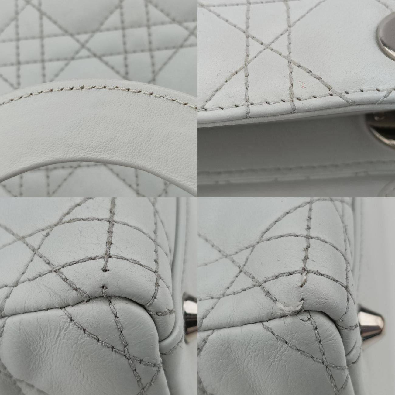 Diorレディ ディオールホワイトパテント16-BO-1101