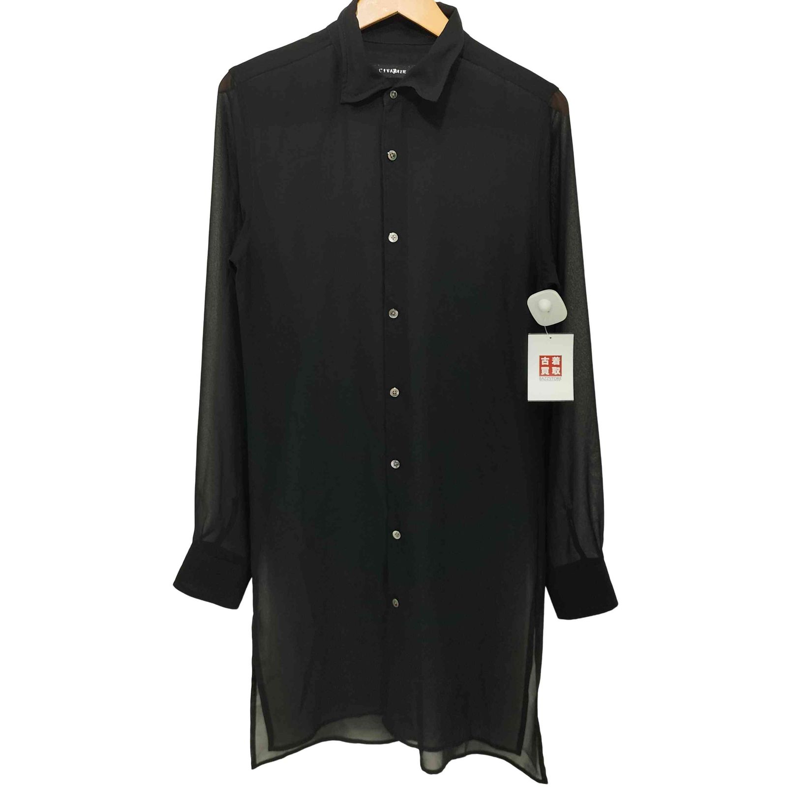 シヴァーライズ CIVARIZE L/S シアー ロングシャツ メンズ FR：44 