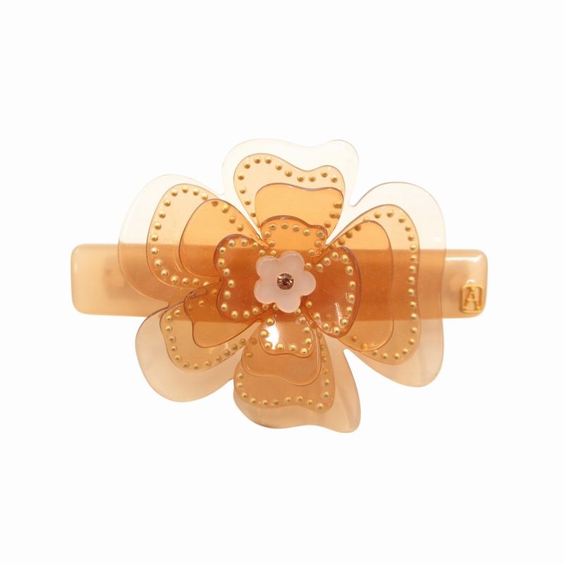 ALEXANDRE DE PARIS アレクサンドルドゥパリ バレッタ お花 ヘアアクセサリー