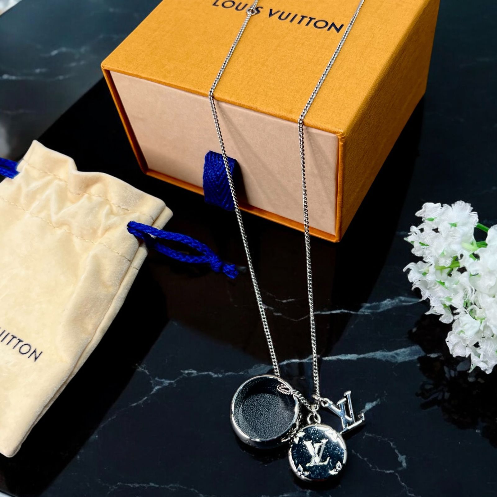 LOUIS VUITTON／ルイヴィトン M62485 モノグラム リングネックレス