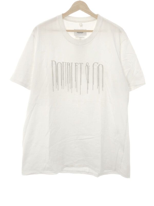 ダブレット　21ss　フリンジtシャツ doublet ダブレット 21SS CHAIN FRINGE EMBROIDERY T-SHIRT
