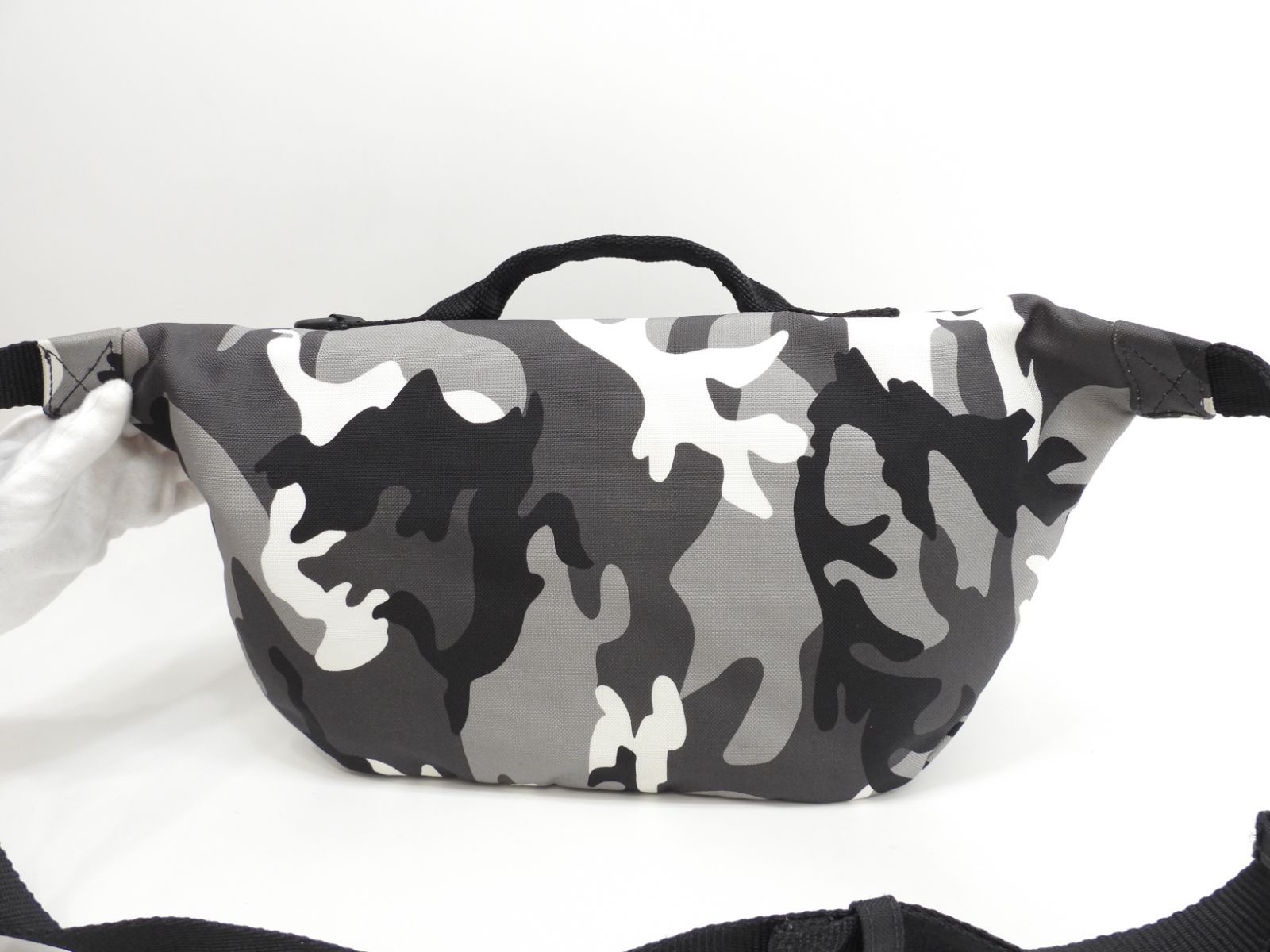 【現行★未使用級】バレンシアガ エブリデイ ベルトバッグ カーフスキン 黒 BALENCIAGA】CARGO ラージトートバッグ ロゴ カーフスキン