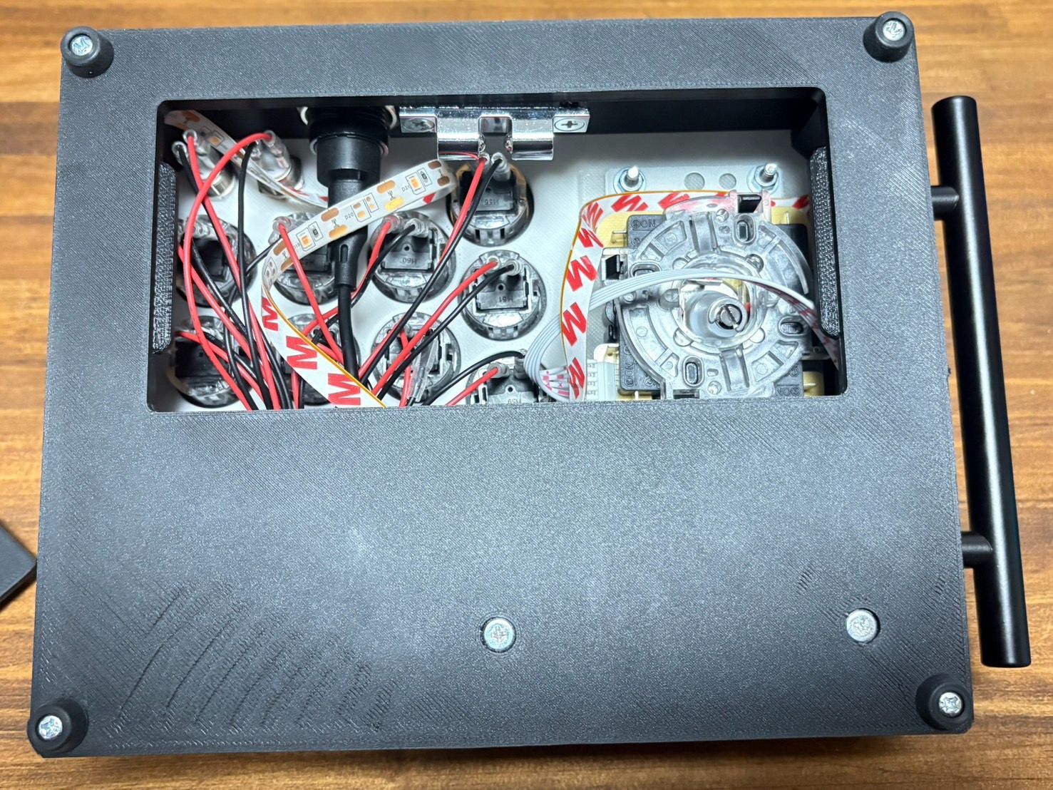 新品】LED搭載レバーアケコン DP-3SE ブラック×ピンク 光る