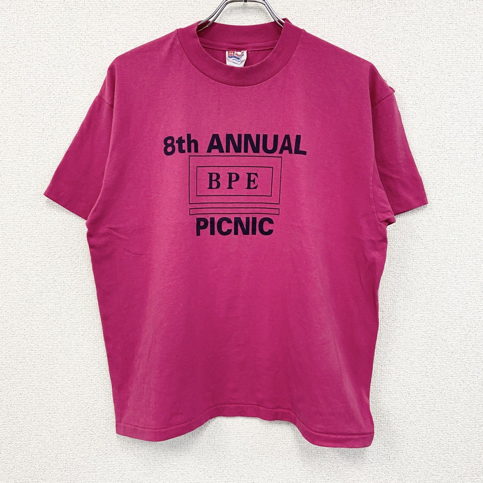 所ジョージ 90s Hanes ヘインズ Tシャツ オールコットン 袖裾シングル Hanes XL/古着 ヘインズ 半袖 ビンテージ Tシャツ メンズ 90s