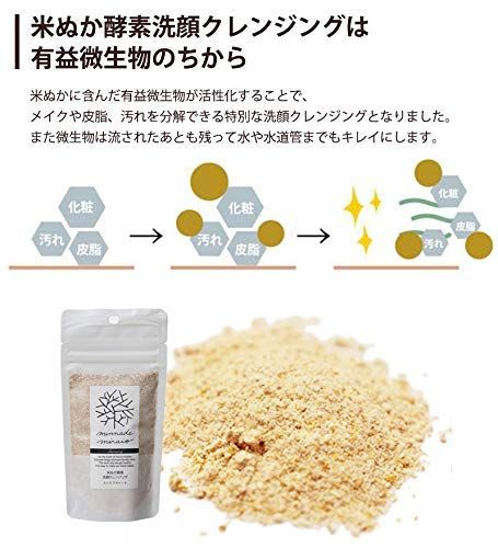 みんなでみらいを 100%無添加 米ぬか酵素洗顔クレンジング 詰替え 