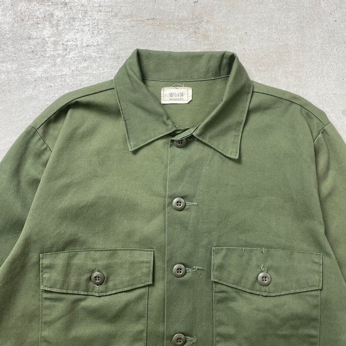 81年納品 80年代 米軍実品 U.S.AIR FORCE OG-507 ユーティリティシャツ 