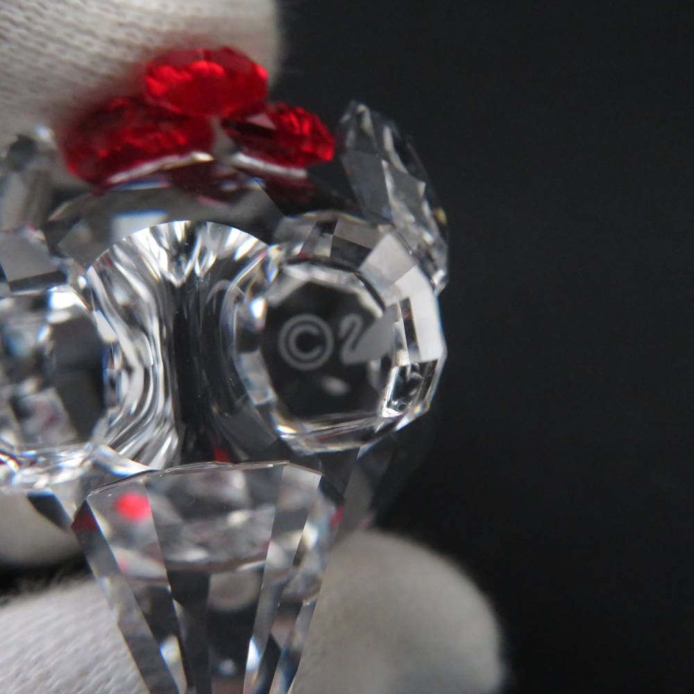 SWAROVSKI - 美品 SWAROVSKI スワロフスキー フクロウ Hoot I'm in Love 5270271 フィギュリン 1点 置物 インテリア ST436 美品 SWAROVSKI スワロフスキー フクロウ Hoot I'm in Love