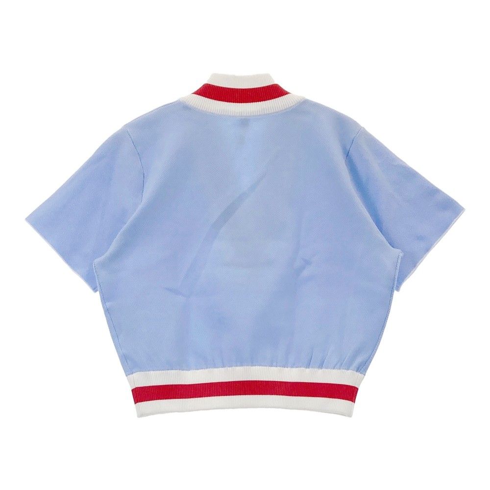 サイズ 0 NBB WEEKEND エヌビービーウィークエンド モデル Vネック 半袖ニット ブルー系 240101530279 ゴルフウェア レディース ストスト